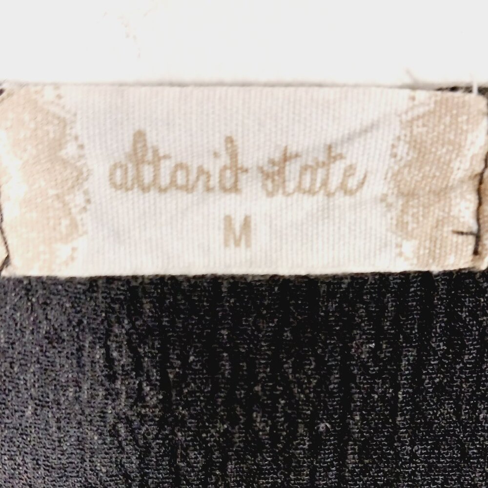 Altar'd State Black Tiered Mini Dress, "Lexley" Size Medium, Whimsey Goth, Party - Picture 2 of 16